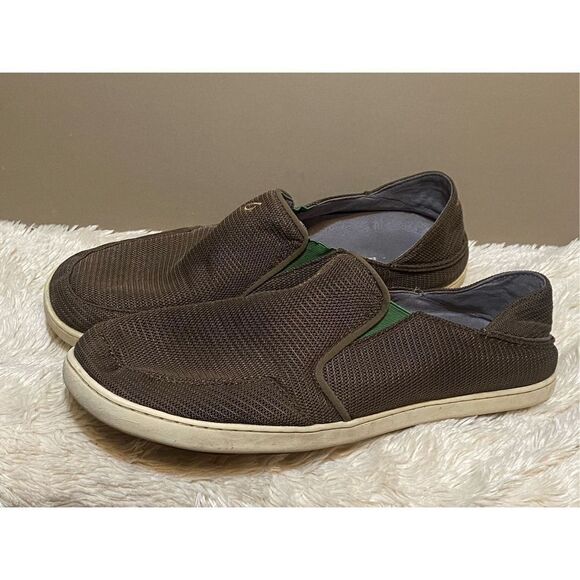Olukai Men’s Nohea Mesh Teal Slip-on Shoes Sz 13 US - Picture 1 of 6